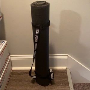 PINK Victoria yoga mat.